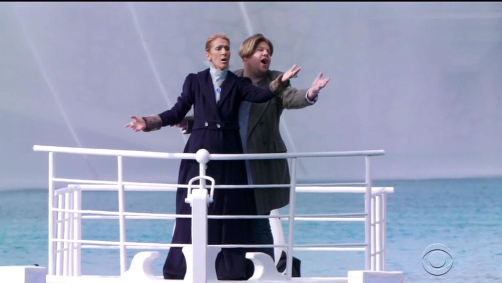 Селин Дион повторила сцену из «Титаника» спустя 22 года после выхода фильма