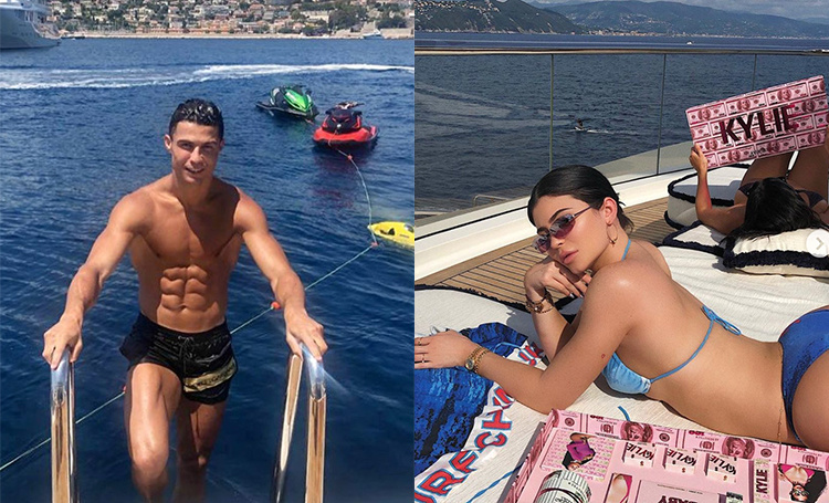 Кайли Дженнер, Криштиану Роналду и другие звезды, показавшие свои смелые прыжки с яхт, HELLO! Russia
