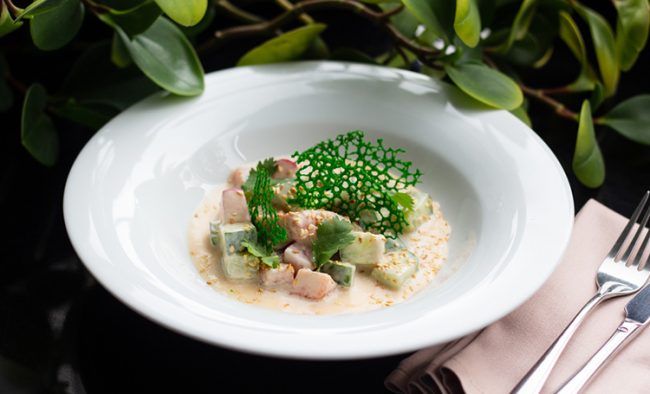 В мечтах о море: рецепт поке из лосося с жасминовым пудингом