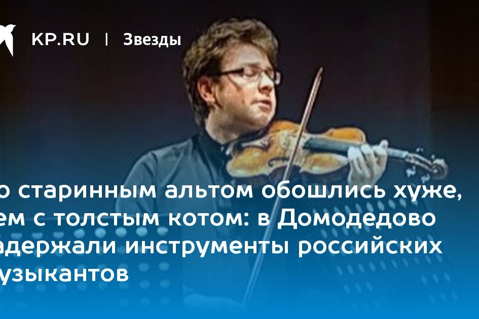 в Домодедово задержали инструменты российских музыкантов