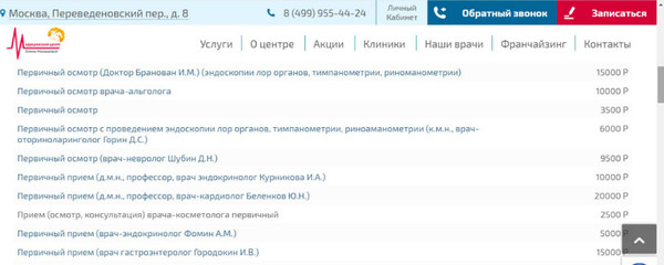 Цены в клинике Малышевой действительно очень высокие