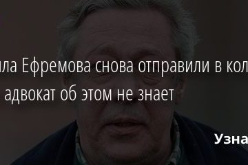 Михаила Ефремова снова отправили в колонию, но его адвокат об этом не знает 21.02.2021