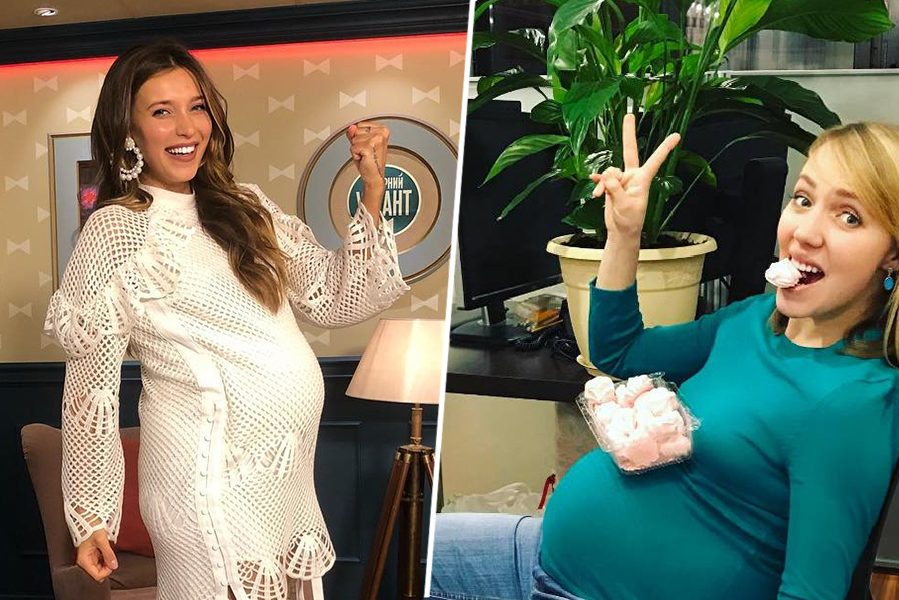 5 российских знаменитостей, которые выходили замуж в интересном положении