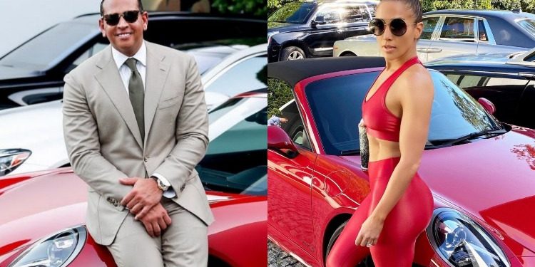 в сети гадают, откуда у Алекса Родригеса тот самый красный кабриолет, HELLO! Russia