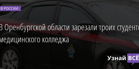 В Оренбургской области зарезали троих студенток медицинского колледжа 30.09.2021 | Новости в России