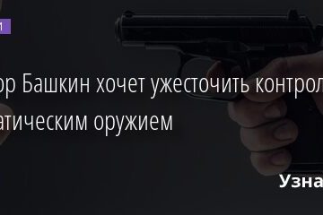 Сенатор Башкин хочет ужесточить контроль над травматическим оружием 09.12.2021 | Новости в России