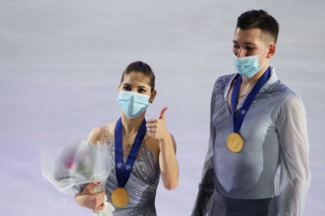 Мишина и Галлямов с мировыми рекордами выиграли чемпионат Европы | Зимние виды | Спорт