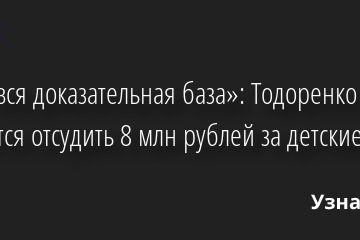 «Есть вся доказательная база»: Тодоренко пытается отсудить 8 млн рублей за детские сказки 02.09.2022 | Звезды, шоу-бизнес