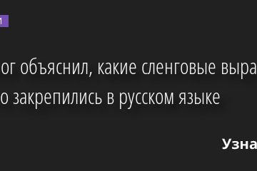 Филолог объяснил, какие сленговые выражения прочно закрепились в русском языке 31.01.2023 | Новости в России
