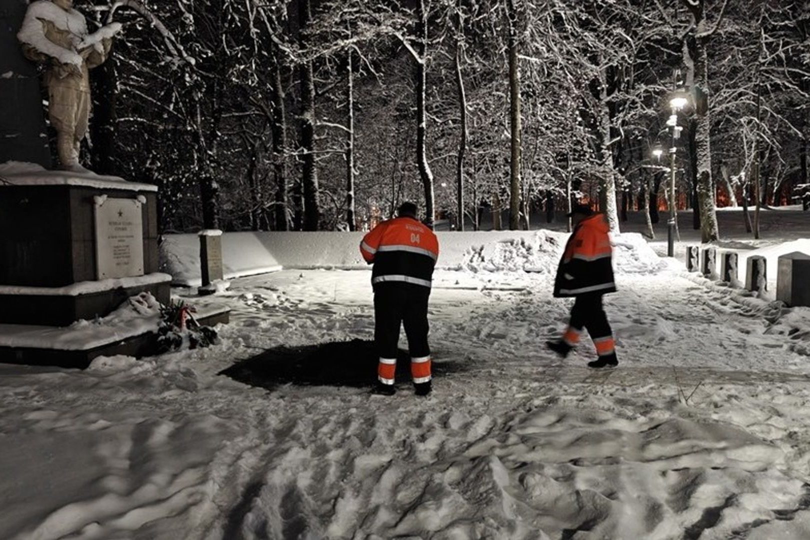 В петербургском Красном Селе двое мальчишек затушили Вечный огонь |