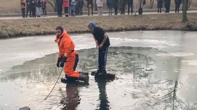 Московского школьника пришлось спасать с пенька посредине реки | Новости