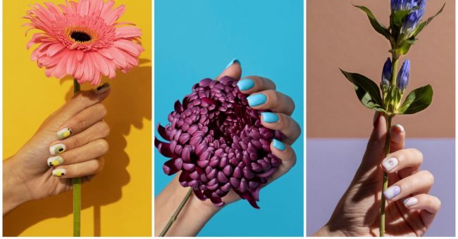 7 идей маникюра с цветами