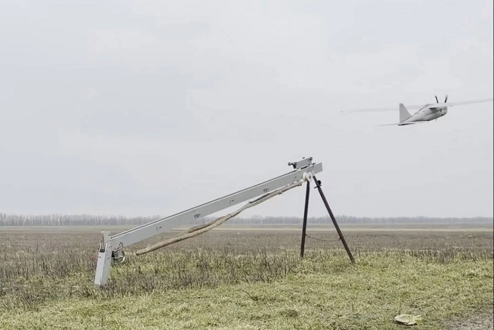 Запуск БПЛА «Орлан-10». 