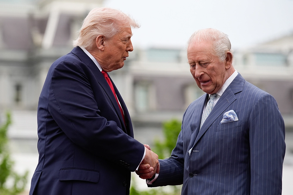 Дональд Трамп и Карл III. 